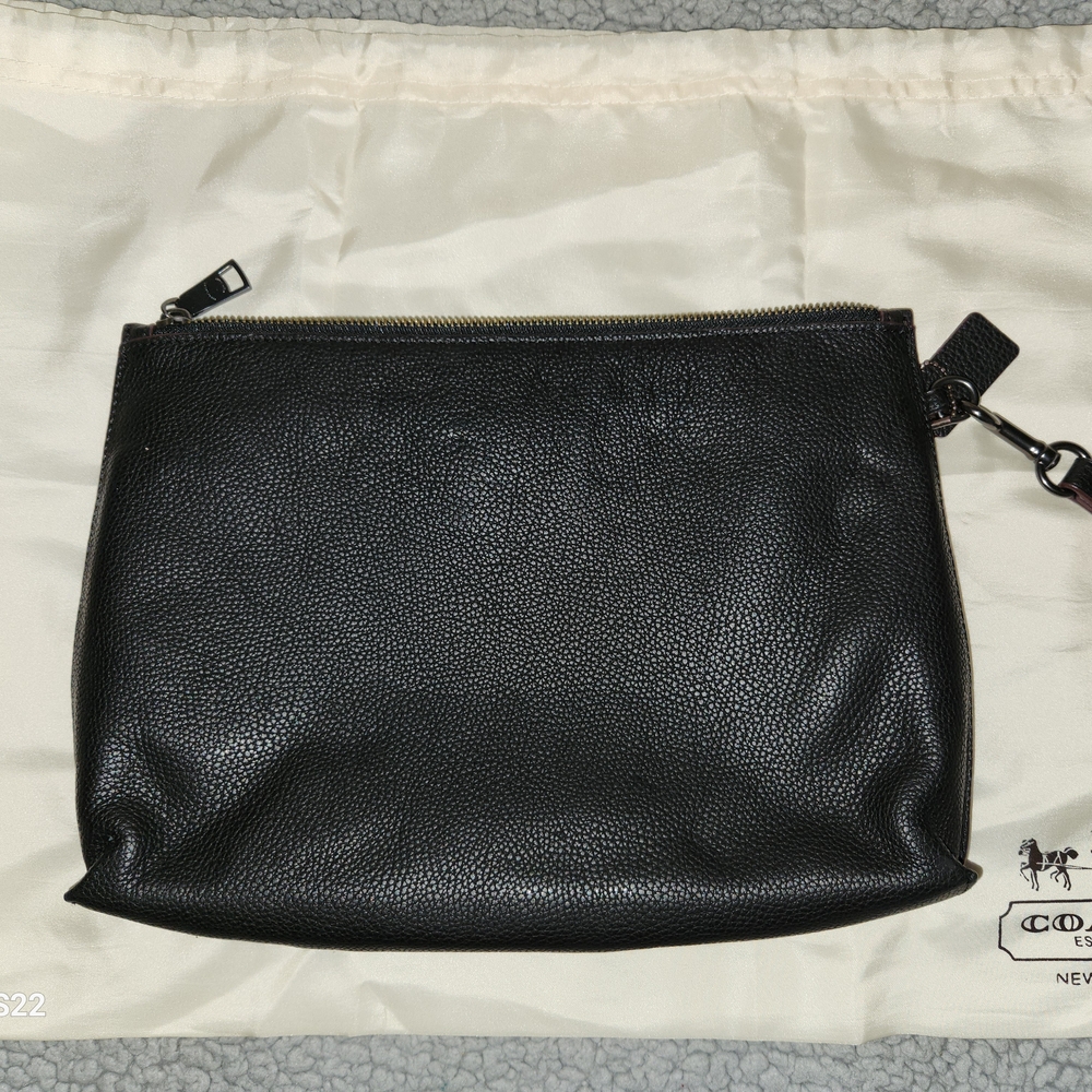 Coach Black Leather Clutch - Picture 4 of 7
